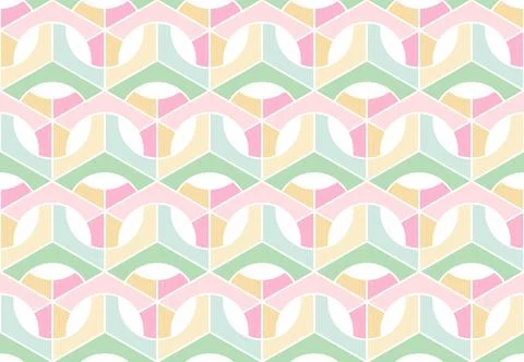 Seamless 3D pattern. Cubes. Optical illusions. Op Art. Wrapping. Stock Illustration