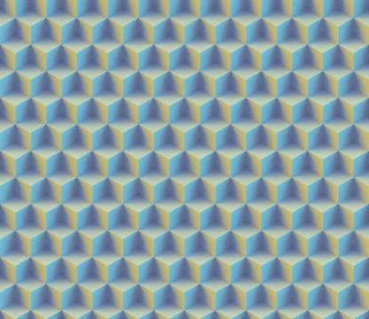 Seamless 3d pattern Stock Illustration