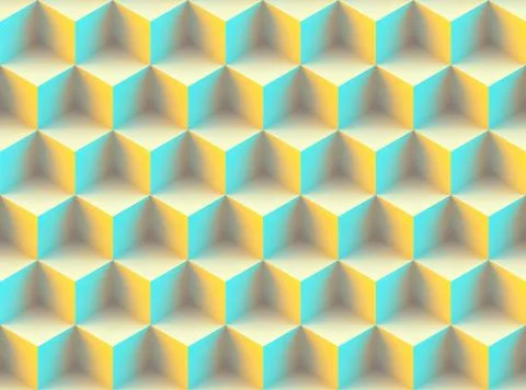 Seamless 3d pattern Illustrazione stock