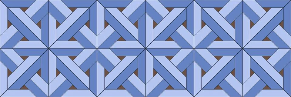 Seamless 3D pattern. intertwining. Optical illusions. Op Art. Stock Illustration