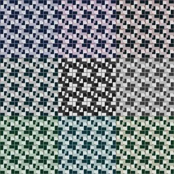 Seamless 3d squares patterns イラスト素材