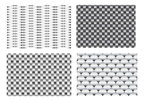 Seamless 3D weave metal pattern for texture vector Stock Illustration