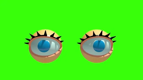 Seamless 4K animated animation featuring large expressive eyes. Видео 332302888