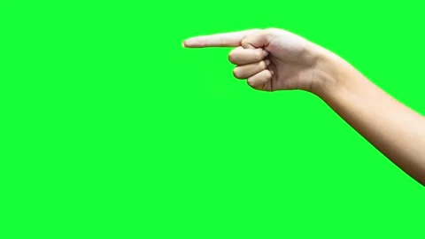 Seamless 4K animation of a hand with a pointing finger,. Stock Footage 332302927