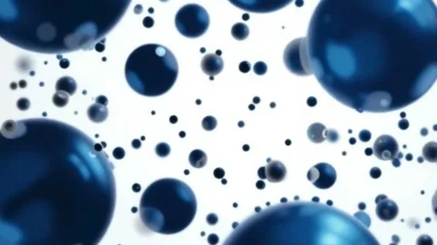 Seamless 4K Blue Bubble Animation Abstract Motion Background Stock Footage 304681635