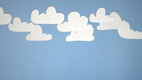 Seamless 4K Cloud Stop Motion Animation Stock Footage 112894528