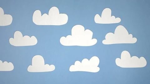 Seamless 4K Cloud Stop Motion Animation Stock Footage 112894652
