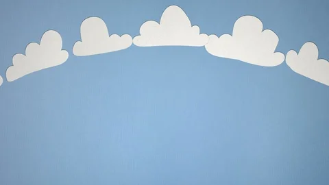 Seamless 4K Cloud Stop Motion Animation Stock Footage 112894659