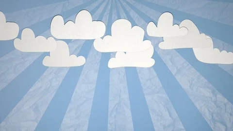 Seamless 4K Cloud Stop Motion Animation Stock Footage 112927277