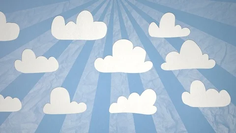 Seamless 4K Cloud Stop Motion Animation Stock Footage 112927470