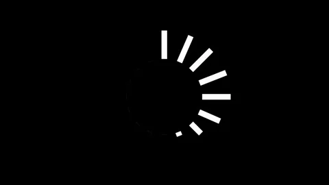 A seamless 4K loop featuring a ring of animated grey-to-black squares. This s Stock Footage 333272000