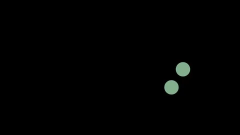 Seamless 4K loop of green and white geometric shapes (circles and squares fro Vidéo 333272012