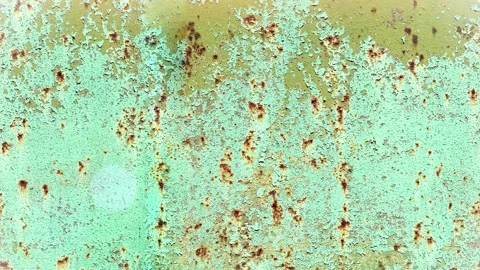 Seamless 4K looping vertical movement across a weathered green painted surface Stock Footage 344123622