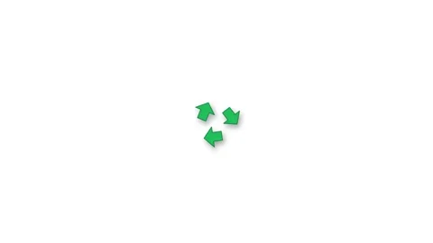 A seamless 4K motion graphics animation of three precisely structured green.. Vídeos de archivo 345640642