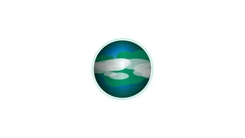 A seamless 4K motion graphics animation of Planet Earth rotating smoothly w.. Vídeos de archivo 345640646