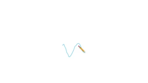 A seamless 4K motion graphics animation of a realistic pencil floating and .. Vídeos de archivo 345640655