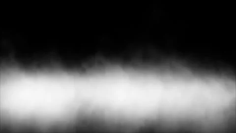 Seamless 4K Subtle Smoke Overlay (Matte)  Transparent Fog Motion Stock Footage 329148011