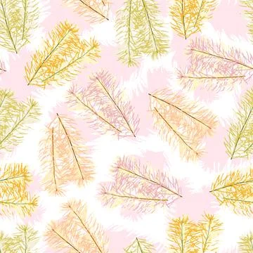 Seamless abstact multicolour tree pattern background for fashion fabric 스톡 일러스트