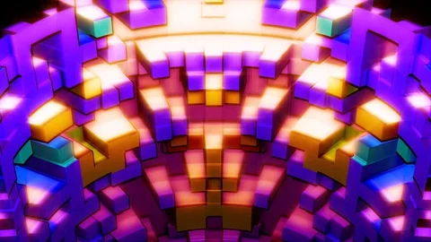 Seamless abstract animation of shape 動画素材 100227959