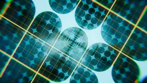 Seamless abstract animation of a technological digital grid Stock Footage 262903156