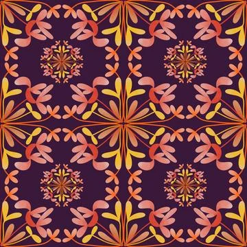 Seamless abstract art pattern for background and backdrop. Stock Illustration