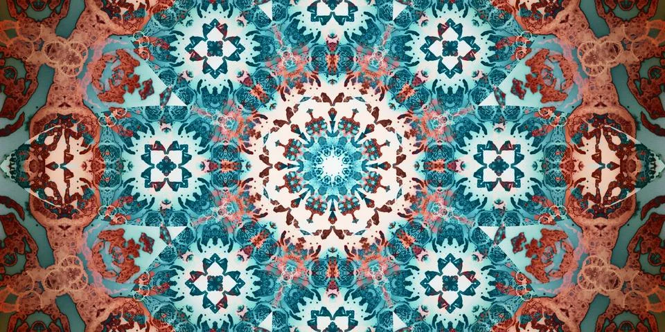 Seamless abstract art pattern. Panoramic abstract texture Stock Photos