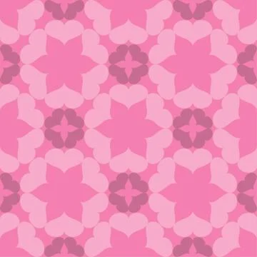 Seamless abstract art pink pattern Stock Illustration