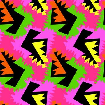 Seamless abstract artwork with repeat geometry elements Illustrazione stock