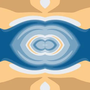 Seamless abstract background in blue, white and orange Stock Illustration