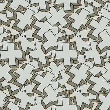 Seamless abstract background of crosses. Pattern for printing on wrapping pap Illustrazione stock