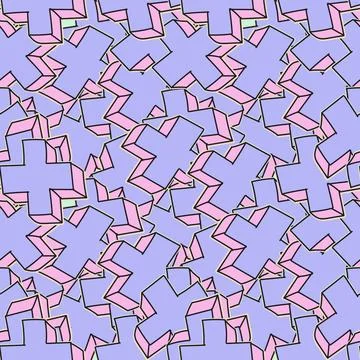 Seamless abstract background of crosses. Pattern for printing on wrapping pap Stock Illustration