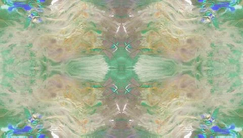 Seamless abstract background. Fancy patterns, waves, semicircles, stains Stock Illustration