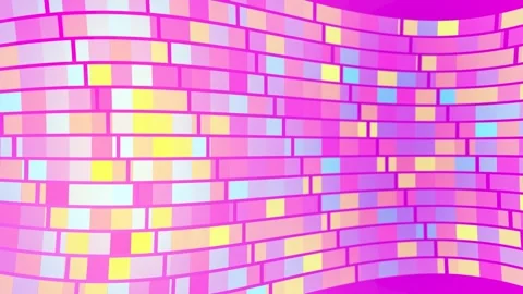 Seamless abstract background featuring a wavy pattern of colorful rectangle.. Stock Footage 281211384