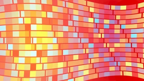 Seamless abstract background featuring a wavy pattern of colorful rectangle.. Stock Footage 281211456