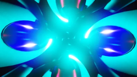 Seamless abstract background with geometric transformations and strobe lights Stockbeeldmateriaal 326996245