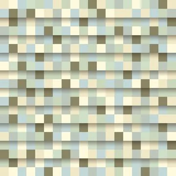 Seamless abstract background with little colored squares Stock Illustration