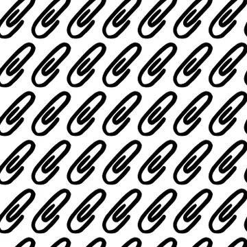 Seamless abstract background with paper clips Stock Illustration