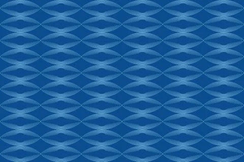 Seamless, abstract background pattern made with lines forming eye shape Stock Illustration