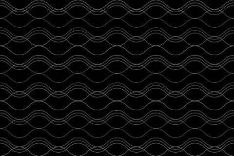 Seamless, abstract background pattern made with curvy thin lines Stock Illustration