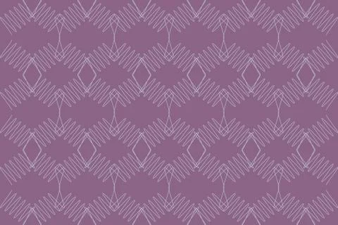 Seamless, abstract background pattern made with curvy pink colored lines Stockillustratie