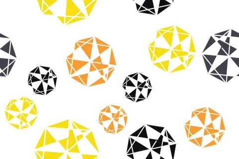 Seamless, abstract background pattern made triangle shapes forming decagons Stock Illustration