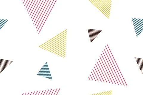 Seamless, abstract background pattern made with lines forming triangle shapes 스톡 일러스트