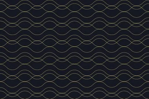 Seamless, abstract background pattern made with curvy thin lines Stock Illustration