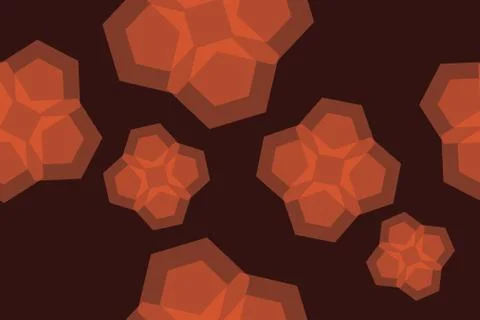 Seamless, abstract background pattern made with transparent geometric shapes Ilustração Stock