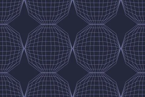 Seamless abstract background pattern made with lines forming