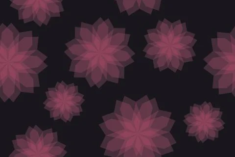 Seamless, abstract background pattern made with transparent geometric shapes Ilustração Stock