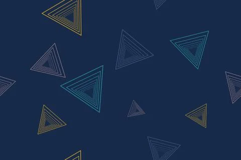 Seamless, abstract background pattern made with triangle shapes with lines Stock Illustration
