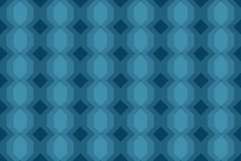 Seamless, abstract background pattern made with transparent geometric shapes. Ilustração Stock