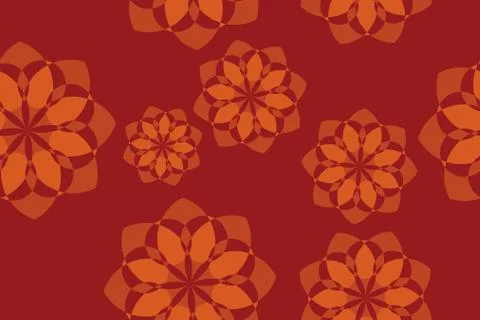 Seamless, abstract background pattern made with transparent geometric shapes Ilustração Stock