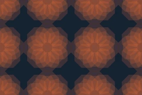 Seamless, abstract background pattern made with transparent geometric shapes Ilustração Stock
